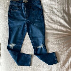 Madewell Classic Blue Distressed Women's Jeans